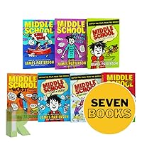 Middle School 7 Books Collection Set by James Patterson (Dogs Best Friend, Just My Rotten Luck, Save Rafe, My Brother Is A Big Fat Liar & MORE!)