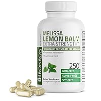 Bronson Melissa Lemon Balm Extra Strength, Non-GMO, 250 Vegetarian Capsules