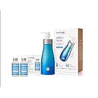 Foaming Hand Wash Concentrates Starter Kit, Sea Minerals, 1 Reusable 10 fl oz Bottle and 2 Recyclable 1 fl oz Refills