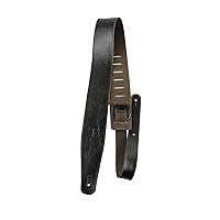 Perri's Leathers Ltd. - The Africa Collection - Adjustable Strap From 41″ to 56″ for Electric, Acoustic, Bass Guitar - The Africa Collection - Black (AFR25-6874)