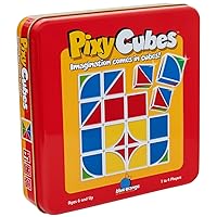 Pixy Cubes Matching Pattern Design Game Speed or Memory Rules with Cubes in Tin Box by Blue Orange Games, 1 to 4 Players, Ages 6+