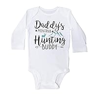 Hunting Onesie, DADDY'S Montana HUNTING Buddy, Deer Hunting Baby Bodysuit