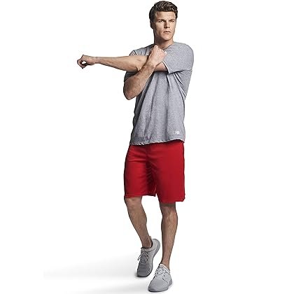 Russell Athletic Men's Dri-Power Cotton Blend Tees & Tanks, Moisture Wicking, Odor Protection, UPF 30+, Sizes S-4X