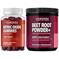 HAVASU NUTRITION Nitric Oxide Gummies + Beet Root Powder Bundle