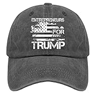 Entrepreneurs for Trump 2024 Hats for Men Trucket Humor Trucker Womens Black Runners Caps Gift Hat Slogan Hat
