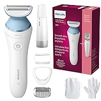 Philips Beauty Lady Electric Shaver Series 8000 with Electric Facial Hair Remover, Cordless, BRL166/91