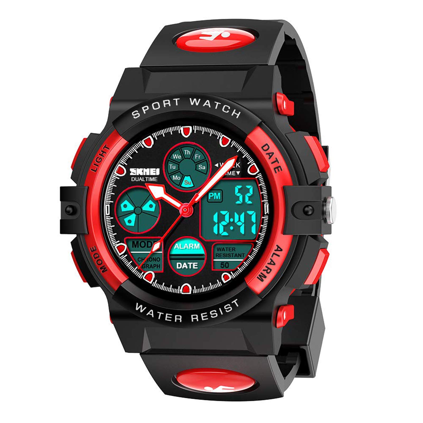 cofuo Kids Digital Sport Watch, Boys Girls Waterproof Sports Outdoor Watches Children Casual Electronic Analog Quartz Wrist Watches with Alarm Stopwatch
