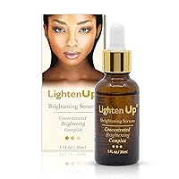 LightenUp, Skin Brightening Serum - 1 Fl oz / 30 ml - Dark Spots Corrector For Face, Armpits, Hands, Knees and Body, with Argan Oil and Shea Butter