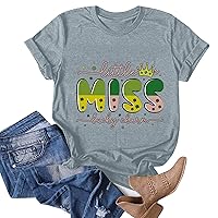 Button Down Shirts for Women with Vest Women Casual Printing Shirts Round Neck Short Sleeve Tee Tops Tunic Blo