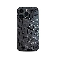 SIMPLYMDRN Slim Case Compatible with iPhone 14 Pro [Glossy] Shockproof Protective for Men 6.1 Inch 2022, Black (Jokester Black)