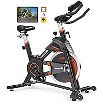 Light Commercial Exercise Bike for Home Magnetic Exercise Bike Stationary 350LB Capacity, Exercise Bike with Bluetooth, Indoor Cycling Bike with Tablet Mount & Comfortable Seat Cushion