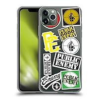 Head Case Designs Officially Licensed Public Enemy Collage Graphics Soft Gel Case Compatible with Apple iPhone 11 Pro Max