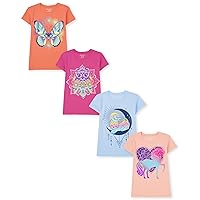 The Children's Place girls Girls Horse Graphic Short Sleeve Tee 2 Pack