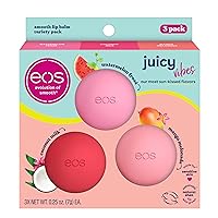 Juicy Vibes Lip Balm Variety Pack- Watermelon Frosé, Mango Melonade & Coconut Milk, All-Day Moisture Lip Care Products, 0.25 oz, 3-Pack