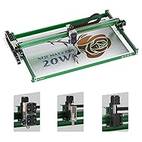 SCULPFUN S9 Laser Engraver, 90W Effect High Precision CNC Laser Cutter and  Engraver Machine, Deep Cutting for 15mm Wood, 0.06mm Ultra-Fine Compressed