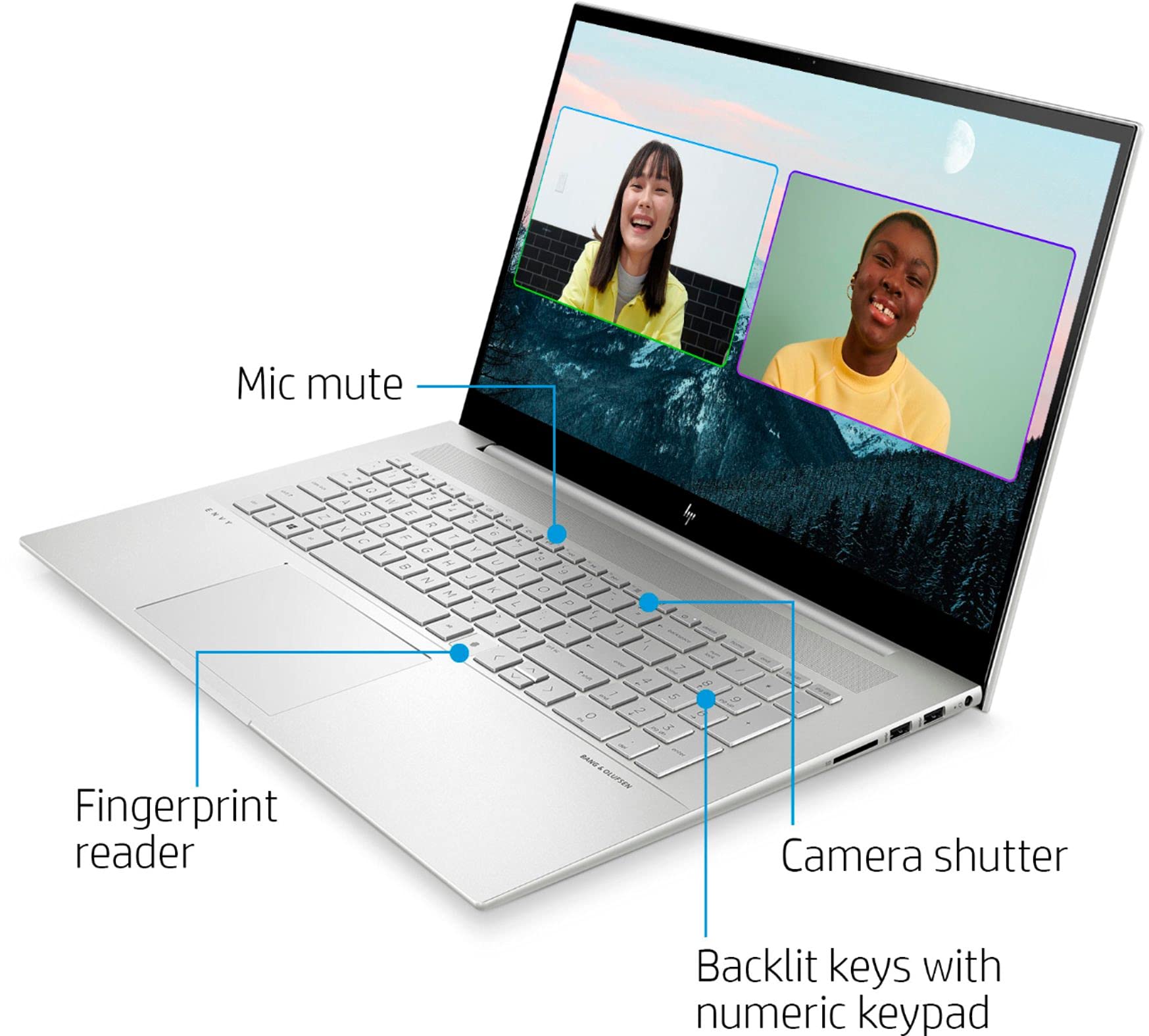 2022 HP Envy Laptop 17.3'' FHD IPS Touchscreen 11th Intel i7-1165G7 Iris Xe Graphics 32GB DDR4 1TB SSD WiFi 6 Fullsize Backlit Keyboard w/ Numpad & FP Reader Win 10 Pro w/32GB USB, Silver, 17T-CH000