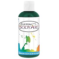 8-ounce Green Water Based Airbrush Body Art & Face Paint