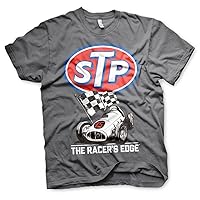 STP Officially Licensed Retro Racer Mens T-Shirt (Dark Grey)