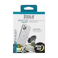 Nite Ize Steelie Orbiter Plus Dash Mount - Magnetic Phone Mount for Car Dashboards - Car Phone Holder Mount - Car Dashboard and Cell Phone Accessories - Phone Mount with Neodymium Magnets