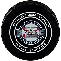 Florida Panthers Unsigned 25th Anniversary Season Official Game Puck - Unsigned Pucks