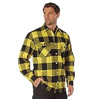 Rothco Yellow Plaid Flannel Shirt - 4649 - Large