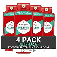 Body Wash for Men, High Endurance Pure Sport, 24 Fl Oz (Pack Of 4)
