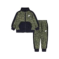 Nike Little Boys Printed Tricot Jacket & Pants 2 Piece Set (R_Green(76H996-F1C)/Black, 12 Months)