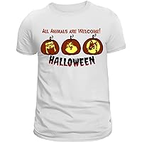 All Animals Welcome Halloween Funny Hello Pumpkin Thanksgiving Christmas 2023 Tee T-Shirt
