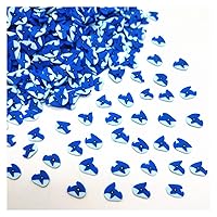 NIANTU109 20g/lot 5mm Blue Shark Polymer Clay for DIY Crafts Plastic Klei Mud Particles Fish Clays Gift