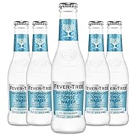 Fever Tree Mediterranean Tonic Water - Premium Quality Mixer and Soda - Refreshing Beverage for Cocktails & Mocktails 200ml Bottle - Pack of 5