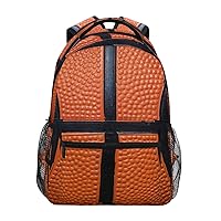 MNSRUU School Backpacks for Girls Kids Basketball Stripes Backpack School Rucksacks Canvas Print Personalised Shoulder Bag Bookbag