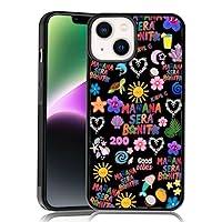 Black Cool Manana Sera Bonito Phone Case Fit For iPhone 15 14 13 12 11 Plus Pro Max Mini Xr Xs Max, TPU Shockproof Protective iphone Case K arol G Colour Phone Cover Gift for Boy Girl Men Women