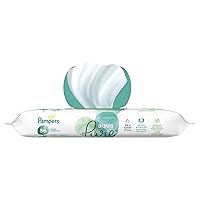 Pampers Aqua Pure, Sensitive Water Baby Wipes, Hypoallergenic And Unscented, 56 Wipes
