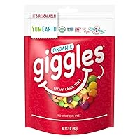 YUMEARTH Organic Giggles Chewy Candy Bites - 5 oz