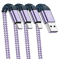 USB C Cable 10 ft 3Pack, USB A to Type C Charger Fast Charging, USB C Charger Cable Nylon Braided USB C Cord for iPhone 15/15 Plus/15 Pro/15 Pro Max, Samsung Galaxy S23/S22/S21/S20, Note 10 9-Purple