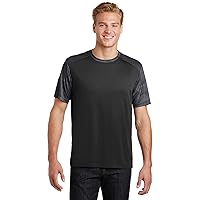 Sport Tek Men's CamoHex Colorblock Micropique T Shirt