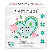 ATTITUDE Eco Wipes Fragrance-Free 216 Wipes