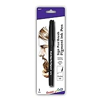 Pentel Color Brush Pen, Black (GFLBP101)