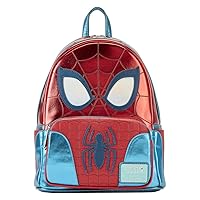 Loungefly Marvel Shine Spider-Man Mini Backpack | Red & Blue Spiderman Bag