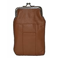 Leather Cigarette Case Pack Holder Regular or 100's Lighter Pocket by Leatherboss (Tan)