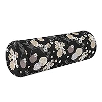 Vintage Oriental Floral Long Bolster Pillow Neck Roll Pillow Covers Decorative Outdoor Round Pillows Cylinder Cervical Pillow Neckroll