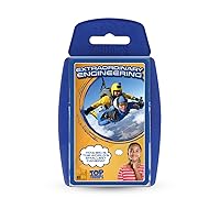 Top Trumps Extraordinary Engineering STEM Classic Card Game,learn about Roller Coasters, Braille and International Space station, educational gift and toy for boys and girls aged 6 plus