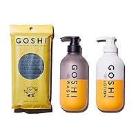Exfoliating and Moisturizing Bath Set for All Skin Types - Exfoliating Shower Towel, Super Vitamin Body Lotion and Body Wash for Women and Men