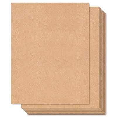 Brown Kraft Cardstock Thick Paper 100 Sheets, Ohuhu 8.5 x 11 Heavyweight  80lb Card Stock for Crafts and DIY Cards Making