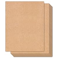 Brown Kraft Cardstock Thick Paper 100 Sheets, Ohuhu 8.5