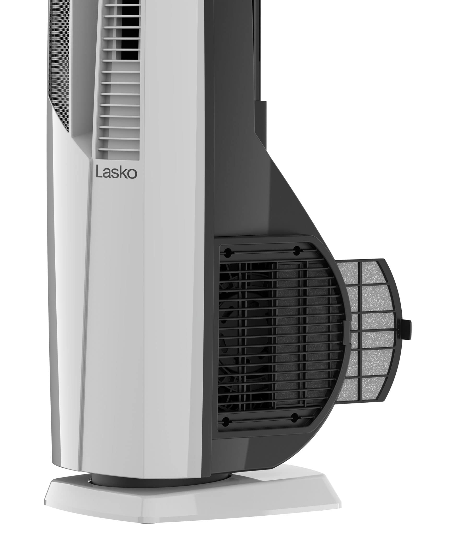 Lasko Oscillating Hybrid Fan and Space Heater for Home, All Season High Velocity Hybrid with Tip-Over Switch, Remote Control, Timer and Thermostat, 37.5 Inches, White, 1500W, FHV820