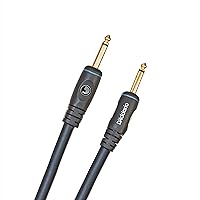 D'Addario Accessories Custom Series Speaker Cable - Straight 1/4 Inch Male to 1/4 Inch Male Ends - High-Quality Sound Transmission - Durable and Reliable - 5 Feet