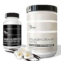 Keto Vanilla Collagen Creamer + Hair Nutrition Vitamins