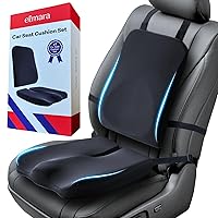 Car Seat Cushion for Car Seat Driver & Lumbar Support Pillow for Car 2-Piece Combo - Car Pillow for Driving Seat - Lumbar Pillow for Car Back Pillow - Back Support Pillow for Pickup Trucks