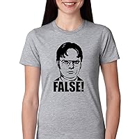 The Office Dwight Schrute False Womens T-Shirt Jr. Size